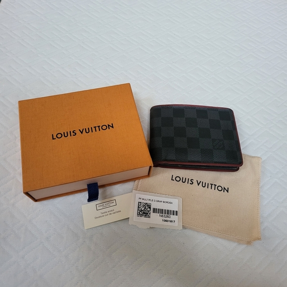 Louis Vuitton Multiple Wallet Limited Edition Damier Graphite, authentic..w/COA. - Picture 1 of 16